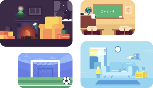 An explainer video scene built in Create Studio